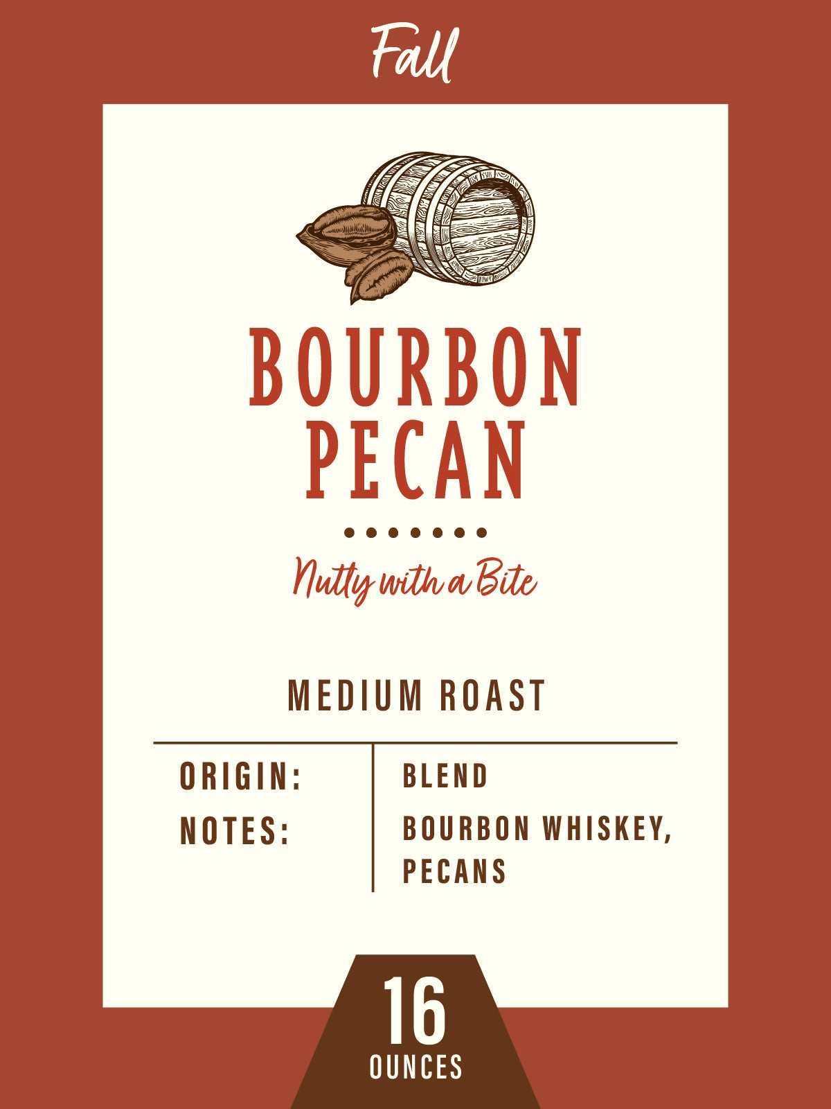 Bourbon Pecan - 1lb Bag