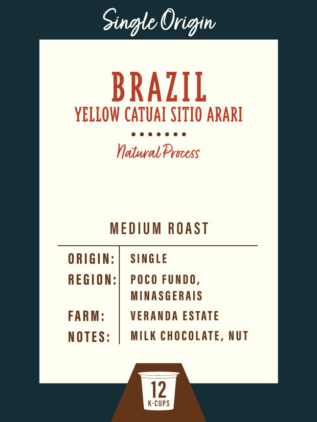 Brazil Yellow Catuai "Sitio Arari" - 12 K-Cups™