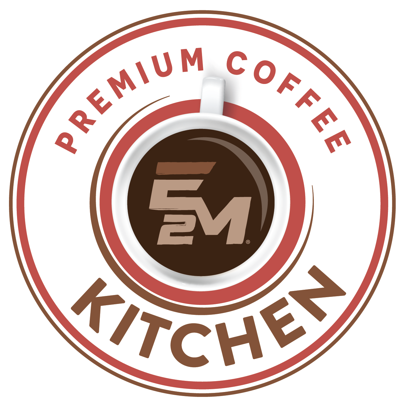 E2M Kitchen Premium Coffee Logo
