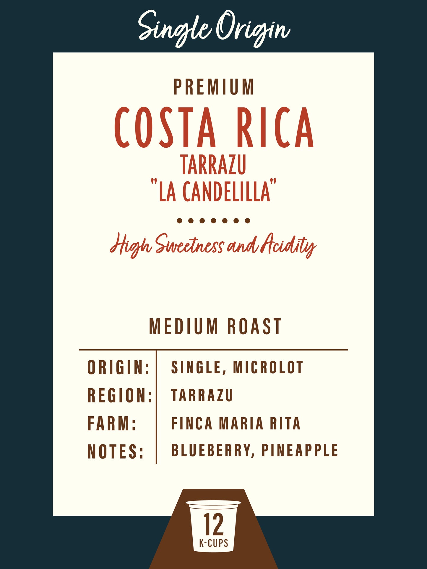 Costa Rica Tarrazu "La Candelilla" - 12 K-Cups™