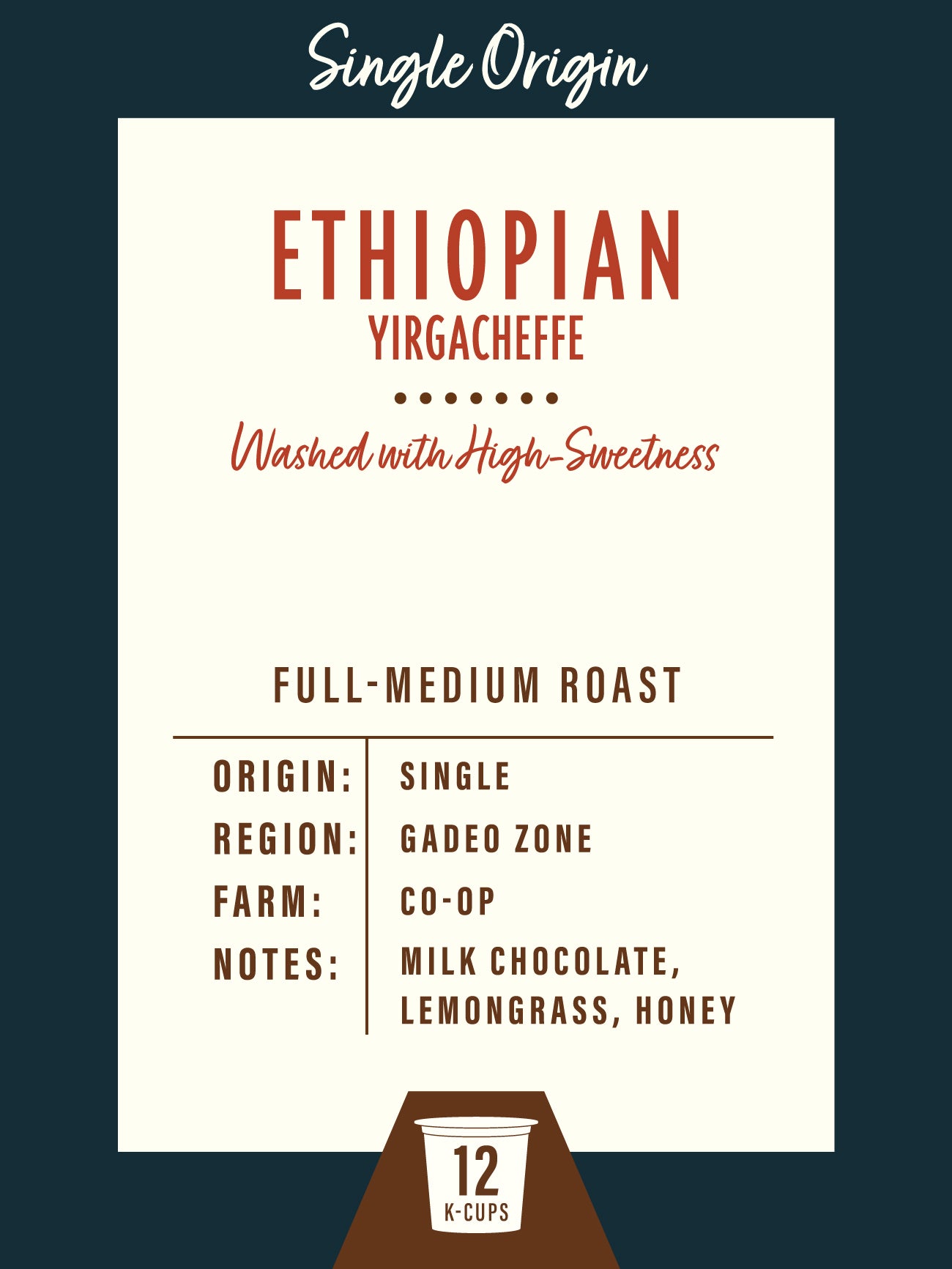 Ethiopian Yirgacheffe - 12 K-Cups™